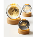 Luminária de Mesa Bola de Cristal 3D LED