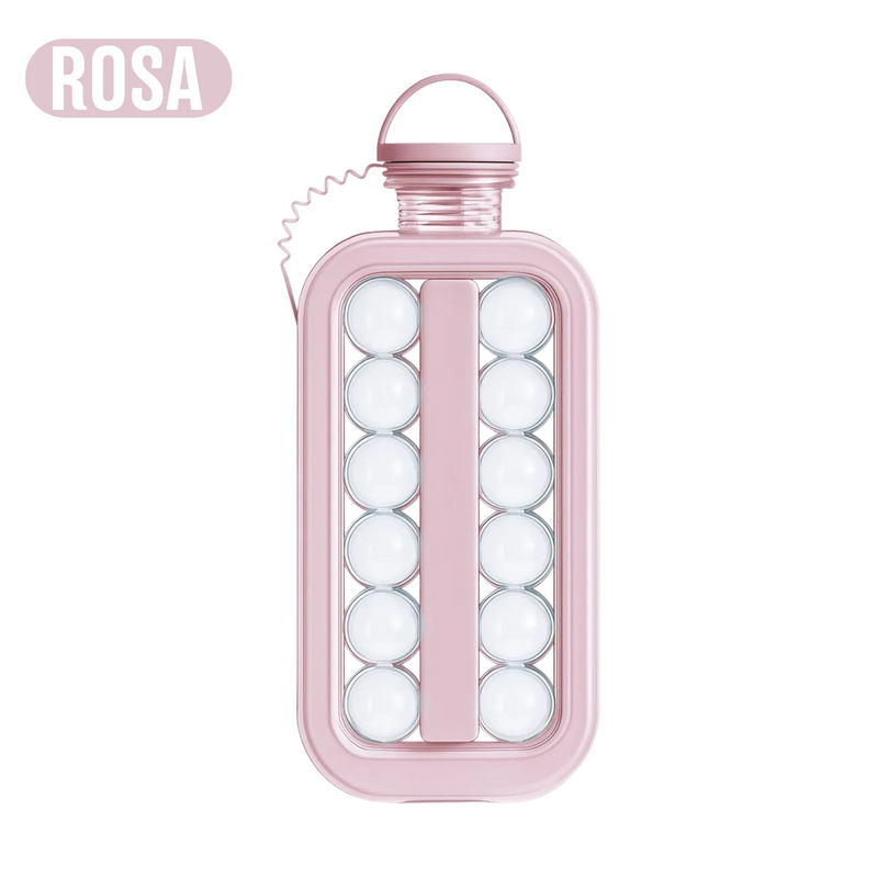 Ice Bottle 2 em 1 – Garrafa Portátil e Forma de Gelo (Cores Sortidas)