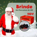 Arvore Natal 1,80m 500 Galhos Decorada Enfeitada Pinheiro Luxo Completa +80 Enfeites