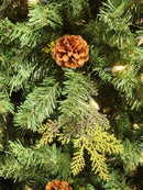 ÁRVORE REALISTA PINHEIRO CONSTELAÇÃO 400 LEDS WARM 1241 GALHOS 2,10CM MODELO CLICK BIVOLT