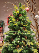 ÁRVORE REALISTA PINHEIRO CONSTELAÇÃO 400 LEDS WARM 1241 GALHOS 2,10CM MODELO CLICK BIVOLT